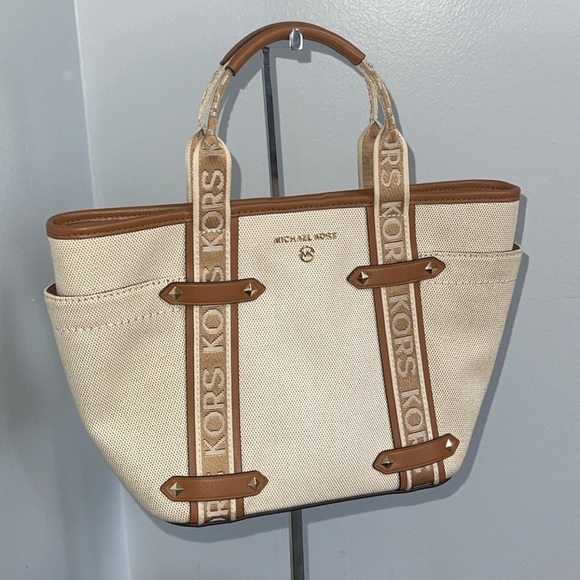 MICHAEL MICHAEL KORS Maeve Logo Small Convertible Tote Handbag AUTHENTIC - Picture 7 of 14